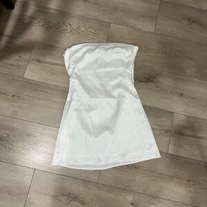 Princess Polly White Strapless Dress
